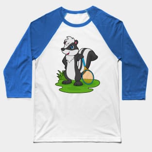 Skunk Tennis player Tennis Baseball T-Shirt